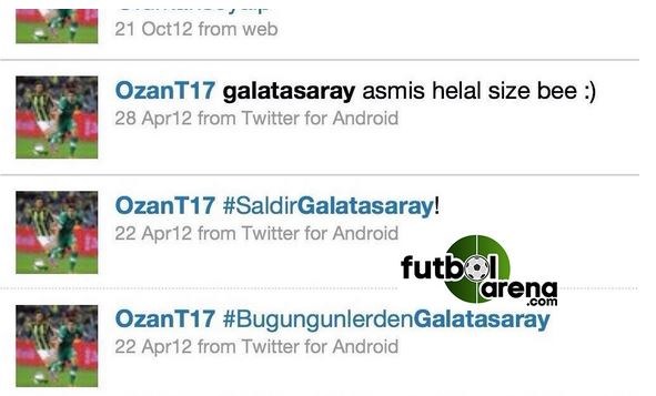 Ozan Tufan fanatik Galatasaraylı çıktı